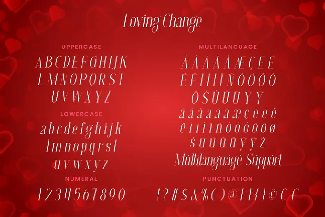 Loving Change Demo font