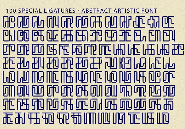 ABSTRACT ARTISTIC DEMO font