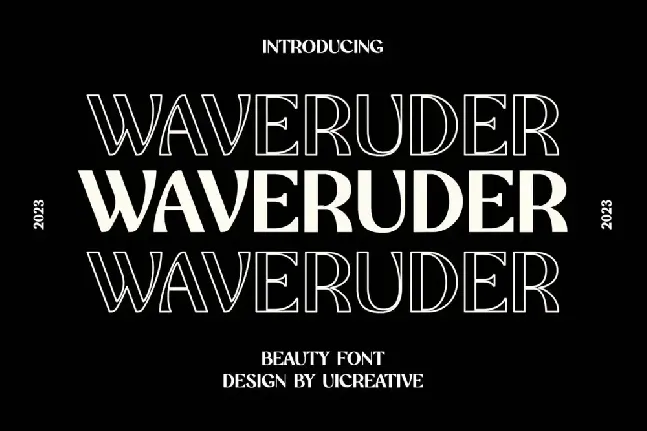 waveruder font