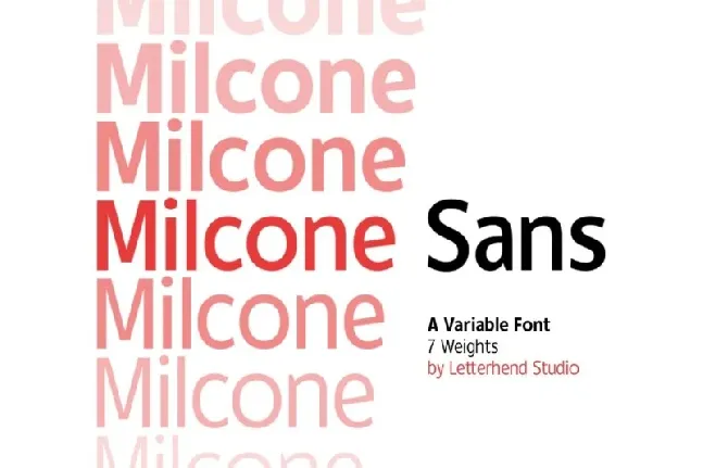 Milcone font