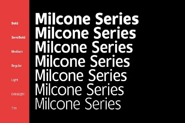 Milcone font