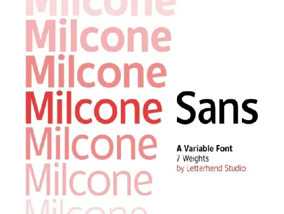 Milcone font