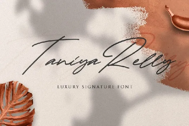 Taniya Relly Luxury Signature font