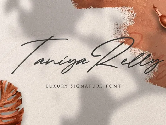 Taniya Relly Luxury Signature font