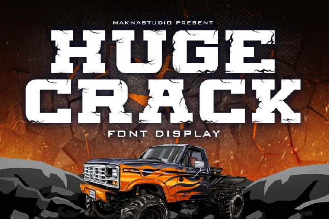 Huge Crack font