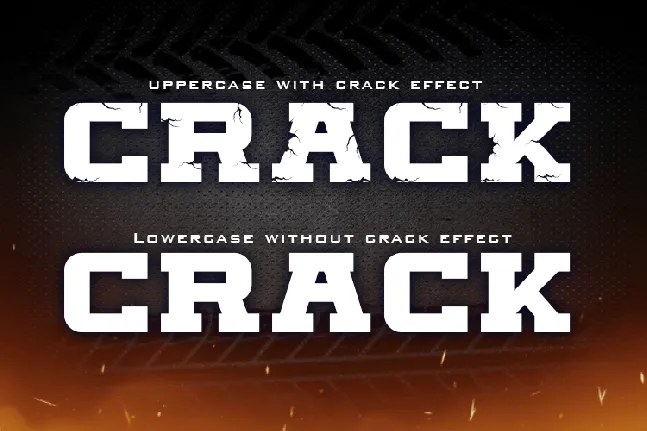 Huge Crack font