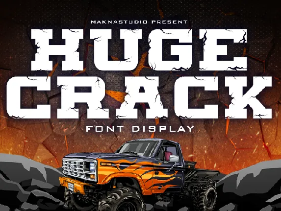 Huge Crack font