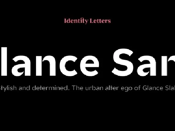 Glance Sans Family font