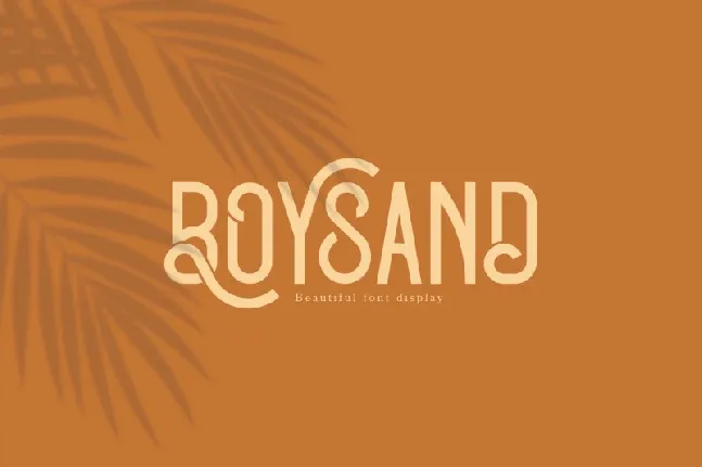 Boysand Display font