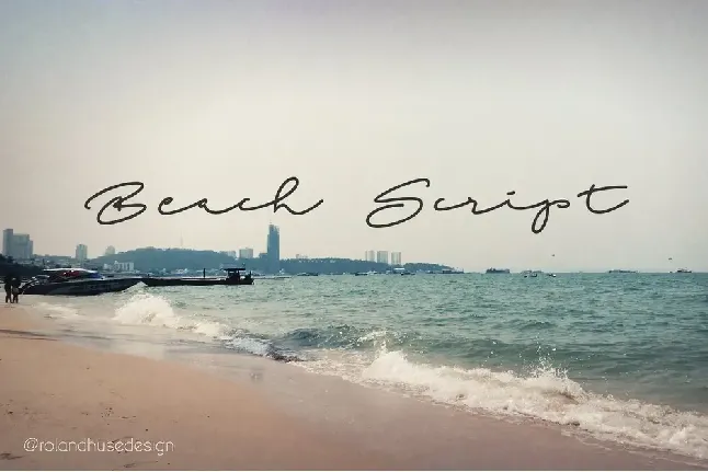 Beach Script font