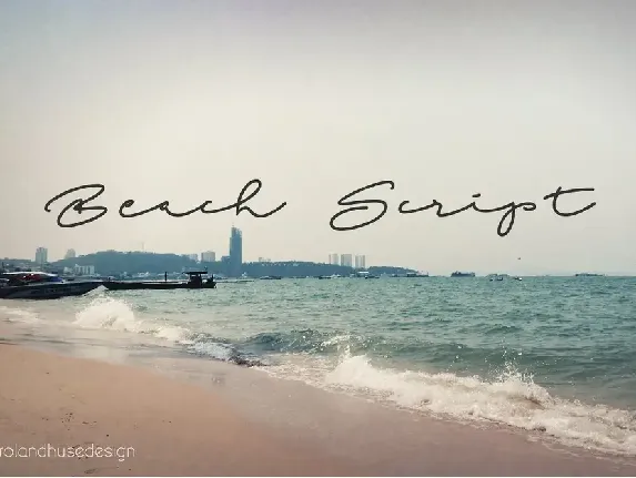 Beach Script font