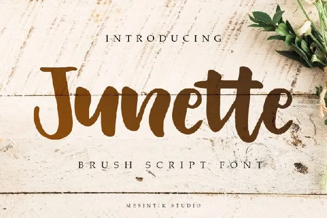 Junette Script font