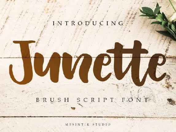 Junette Script font