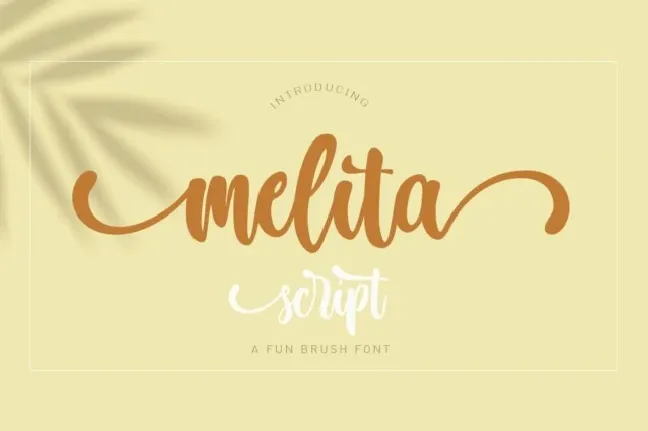 Melita script font