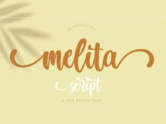 Melita script font