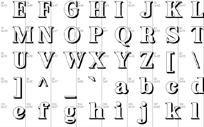 Grabag font