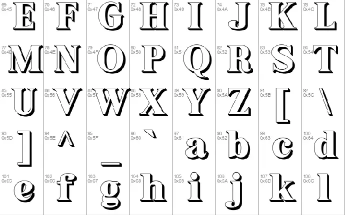 Grabag font