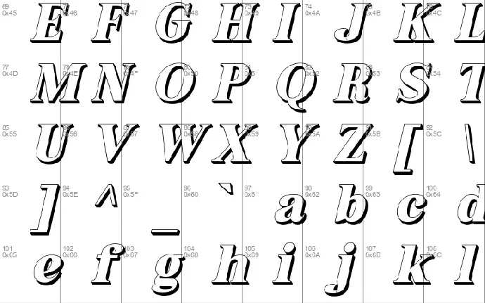 Grabag font