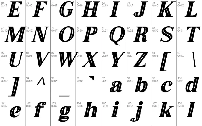 Grabag font