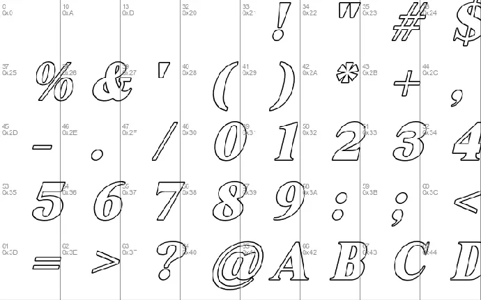 Grabag font