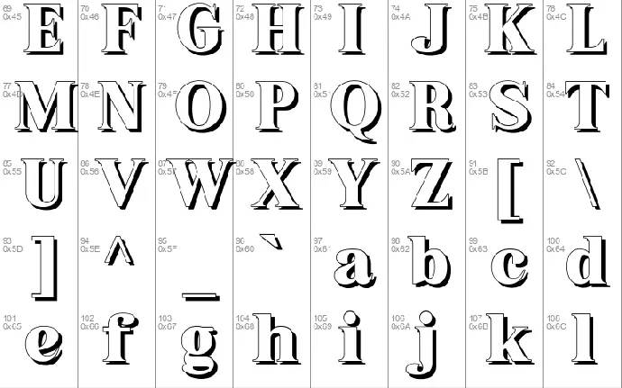 Grabag font