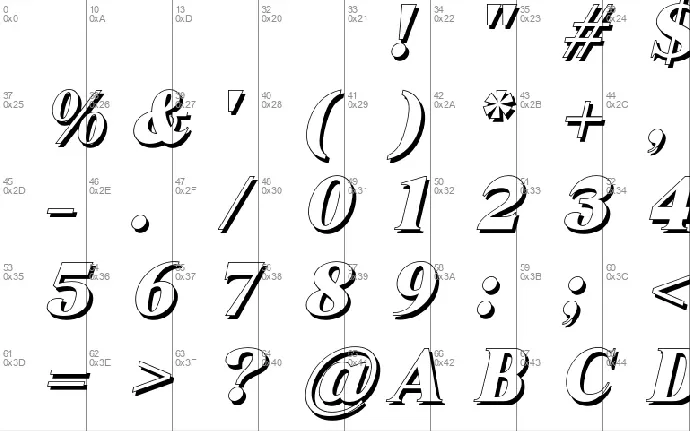 Grabag font