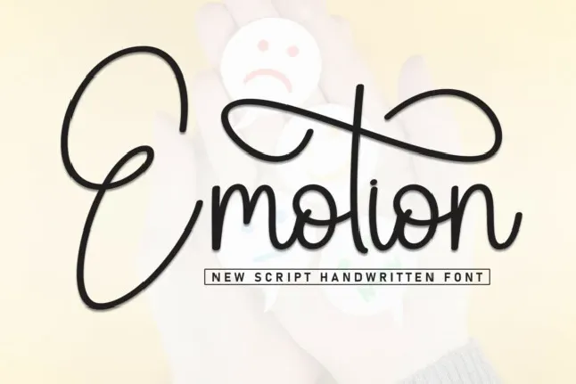 Emotion Script font