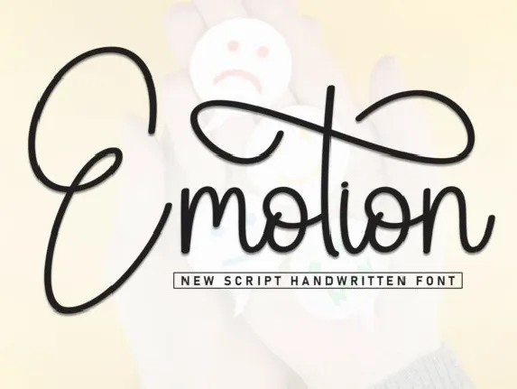 Emotion Script font