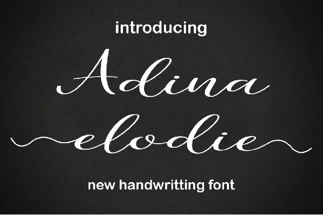 Adina Elodie font