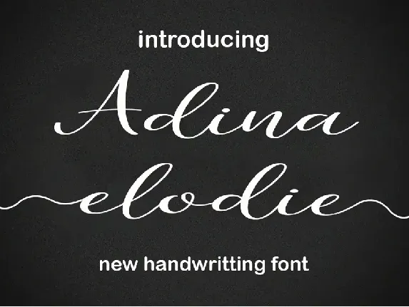 Adina Elodie font