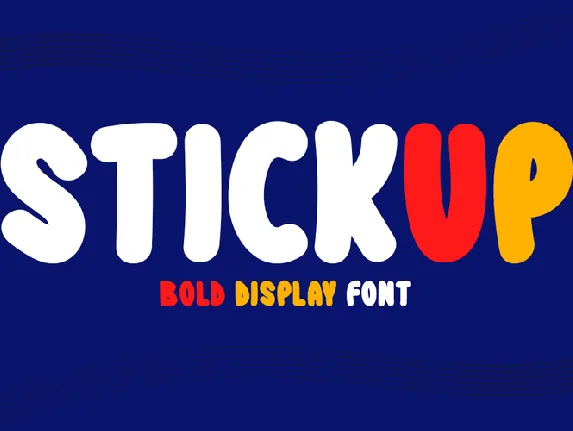 Stickup font