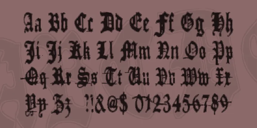 Metamorphose Requiem font