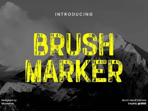 brushmaker font