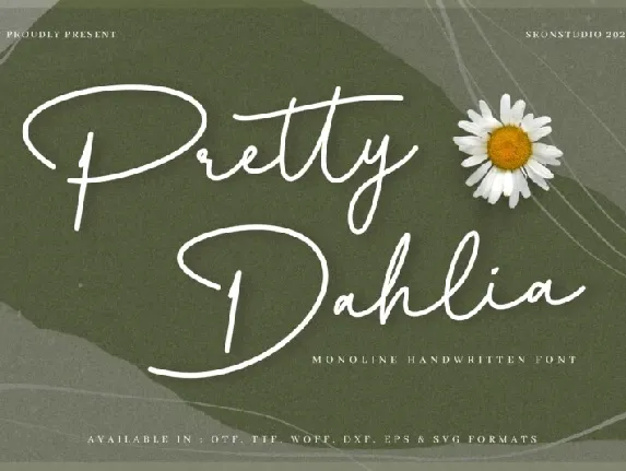 Pretty Dahlia font