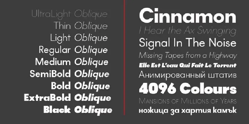 Lightbox 21 Family font