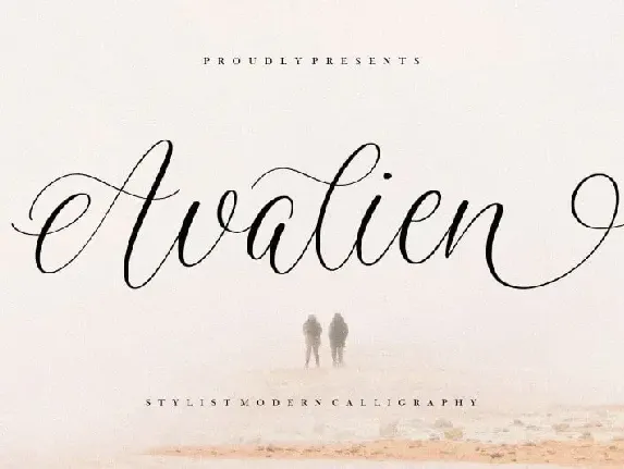 Avalien Calligraphy font