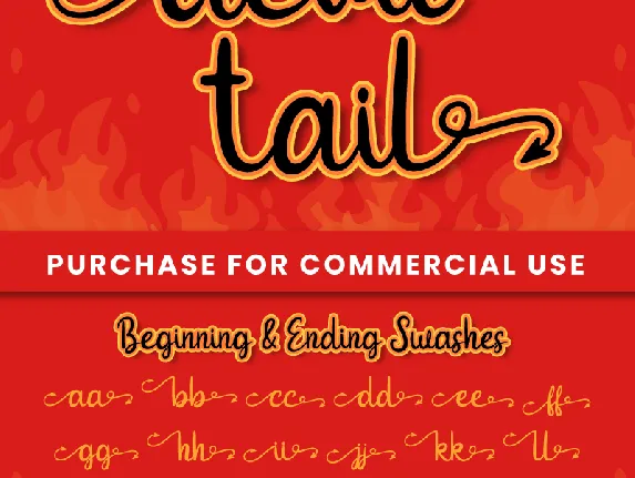 Devil Tail - Personal Use font