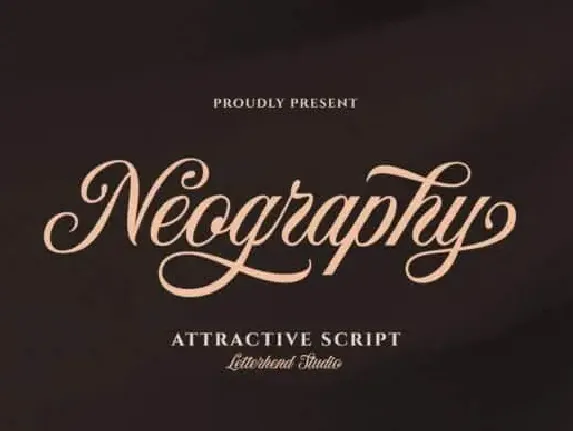 Neography Calligraphy font