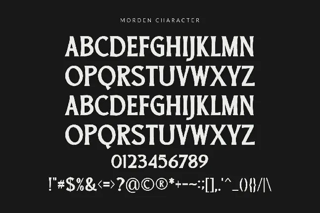 Morden font