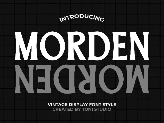 Morden font