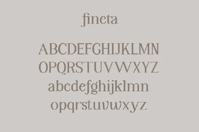 Fineta font