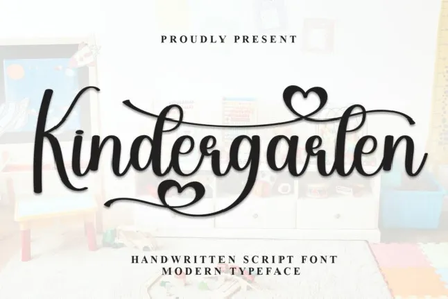 Kindergarten Calligraphy font