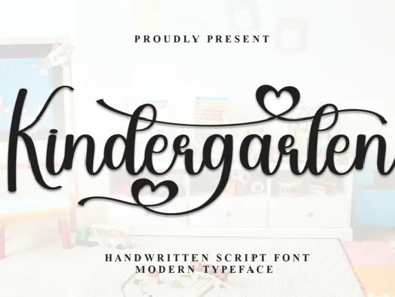 Kindergarten Calligraphy font