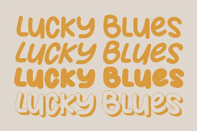 Lucky Blues font