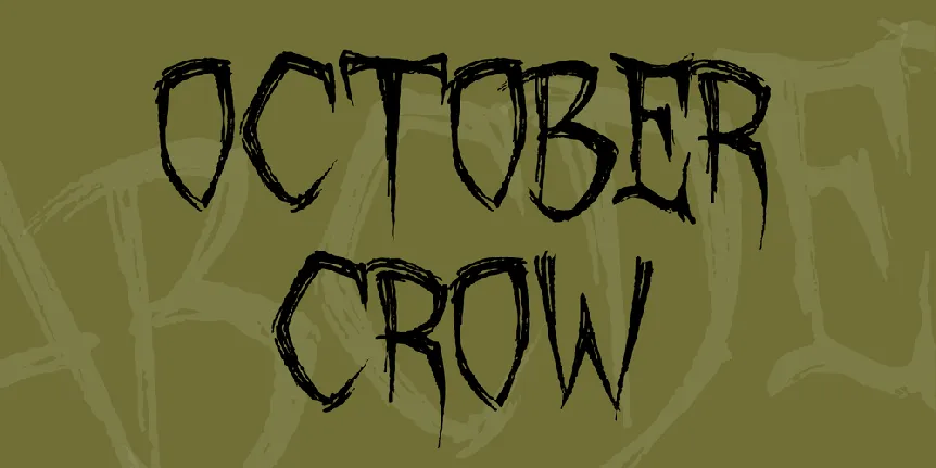 October Crow font