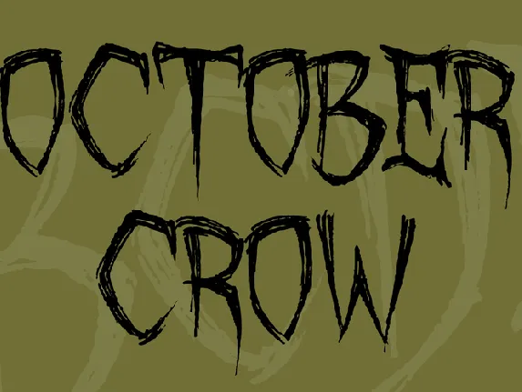 October Crow font