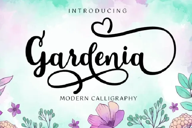 Gardenia Modern Calligraphy font