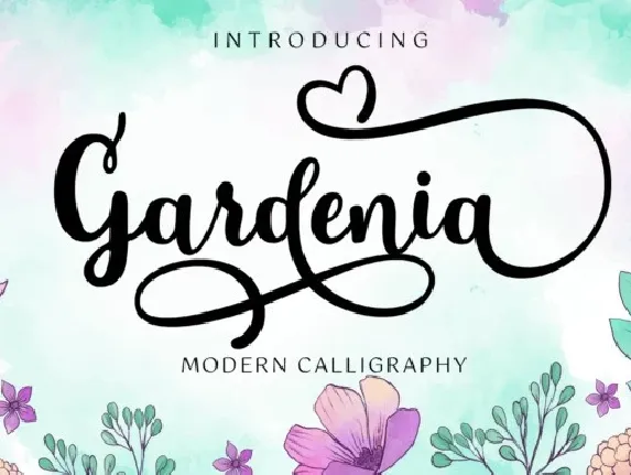 Gardenia Modern Calligraphy font