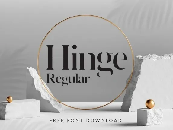 Hinge font