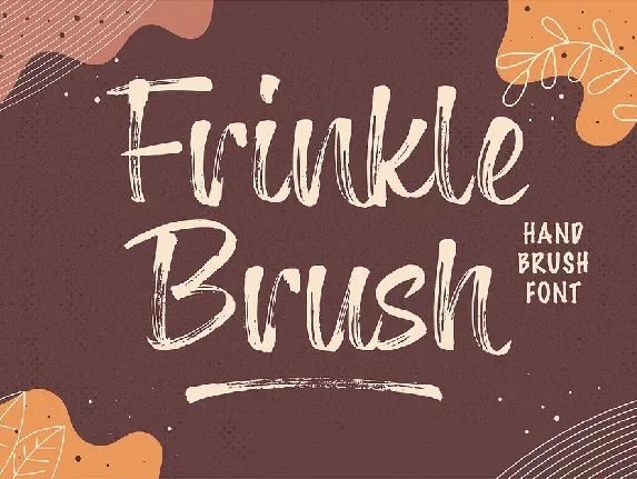 Frinkle Brush font